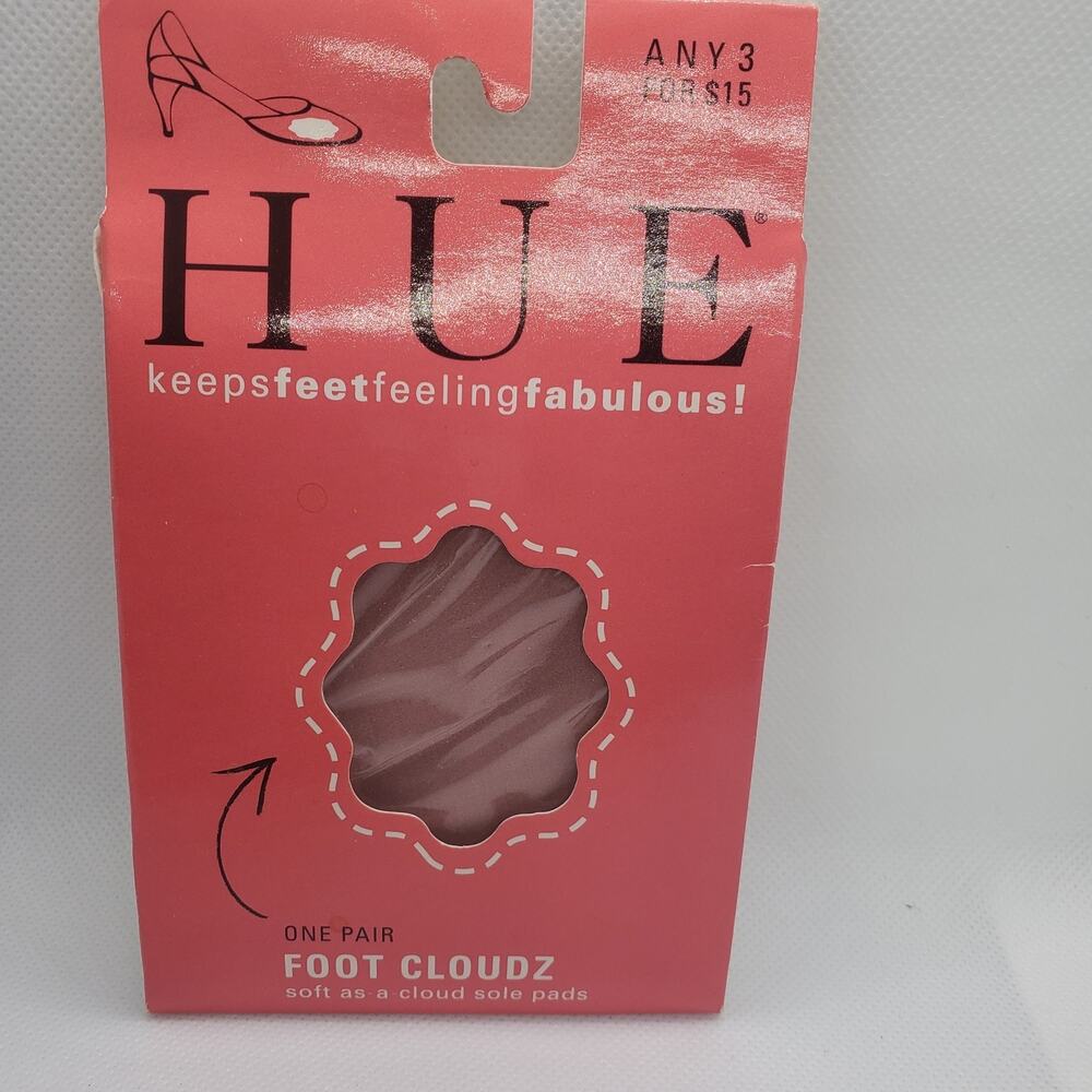 Hue Foot Cloudz Sole Pads Insoles Shoe Inserts Cushion Comfort Padding NEW U2009